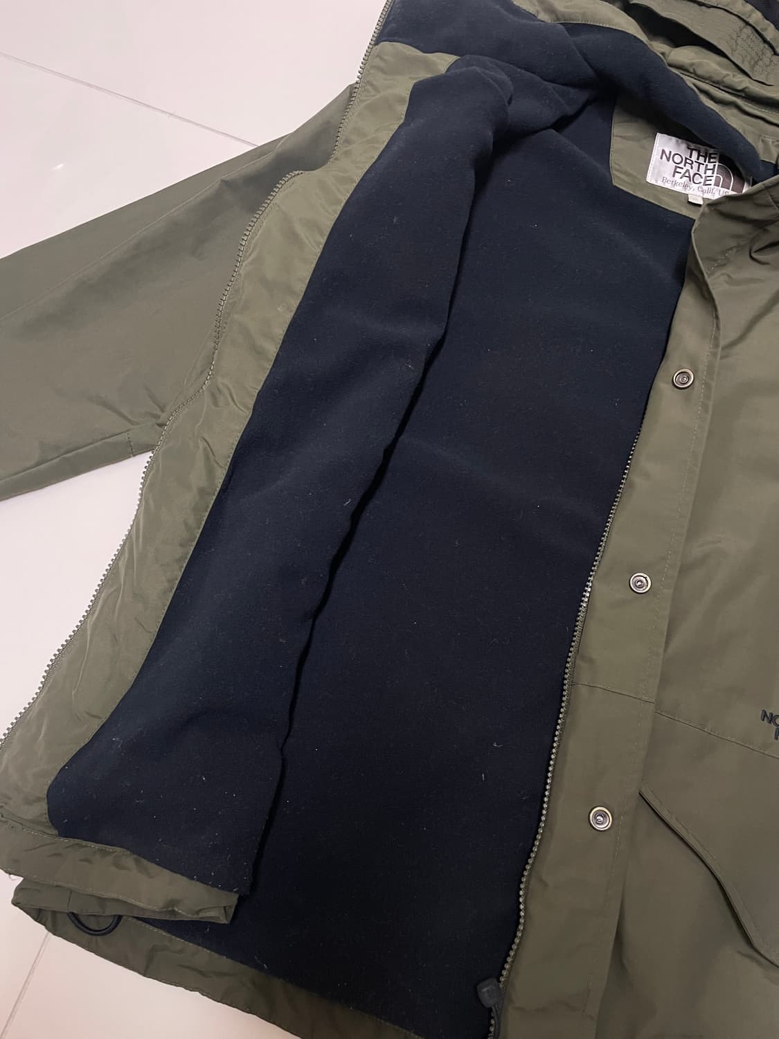 노스페이스 화이트라벨 여성 아웃도어 고어텍스 자켓 M 카키 상품이미지6