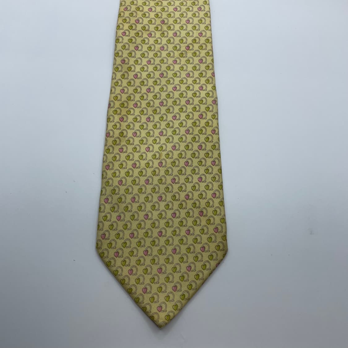 658) (Ferragamo) 살바토레페레가모 패턴 넥타이(미세오염) 상품이미지3