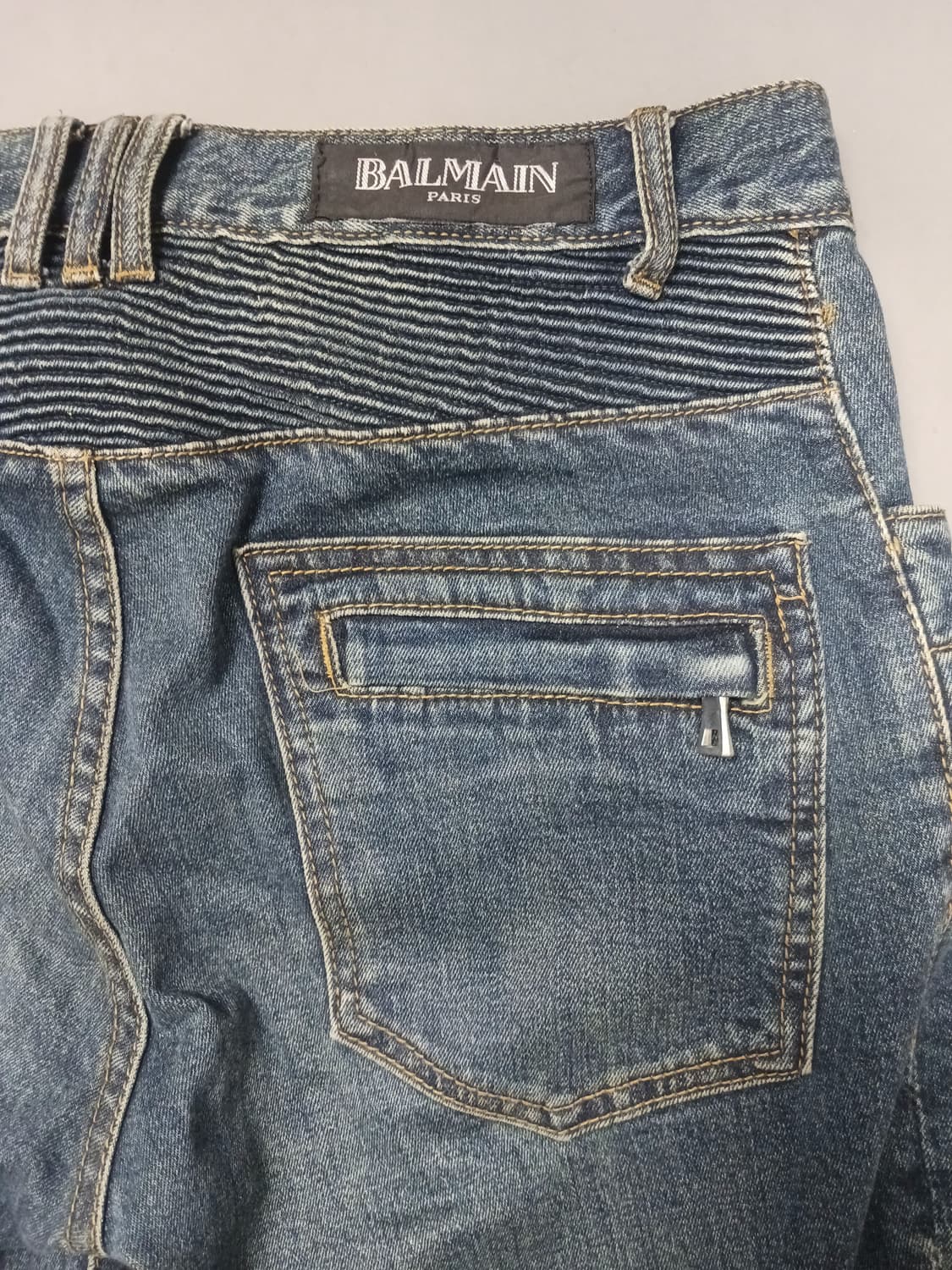 [32] 발망 진청 워싱 바이커진 청바지 상품이미지9