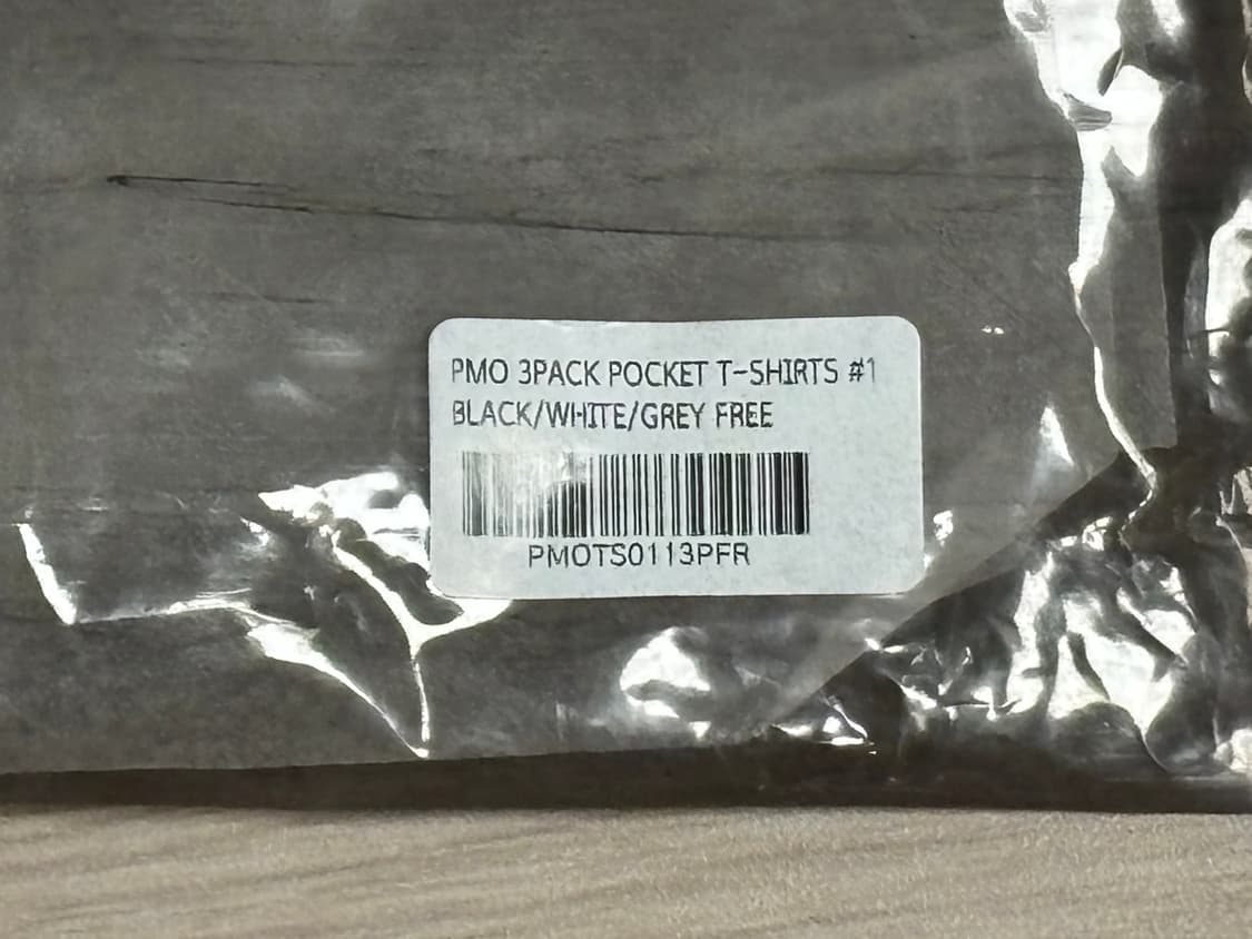 PMO 3POCKET T-SHIRTS #1 WHITE/GRAY FREE 상품이미지2