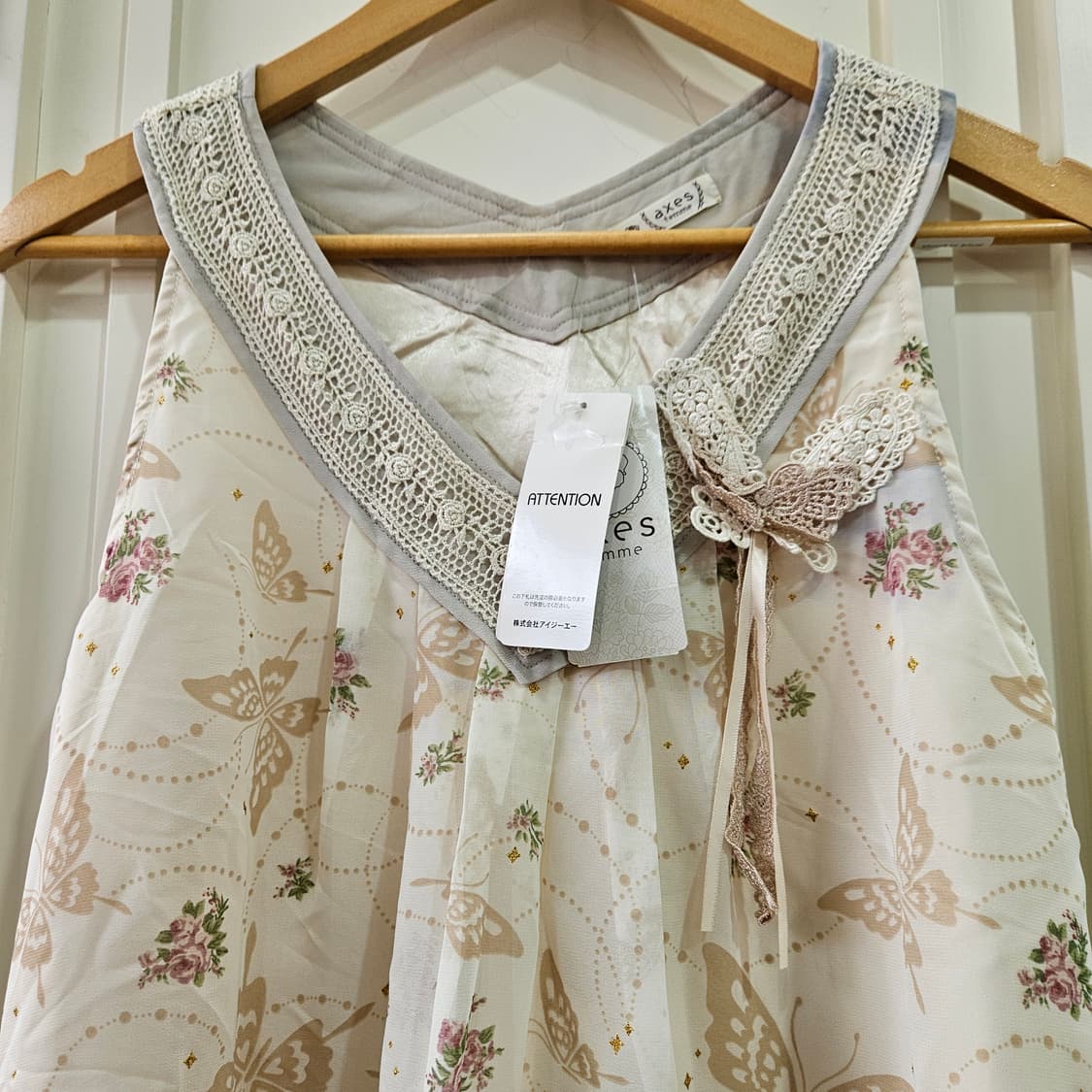 Axes Femme(엑시즈팜) 나비 로즈 레이스 원피스 상품이미지2