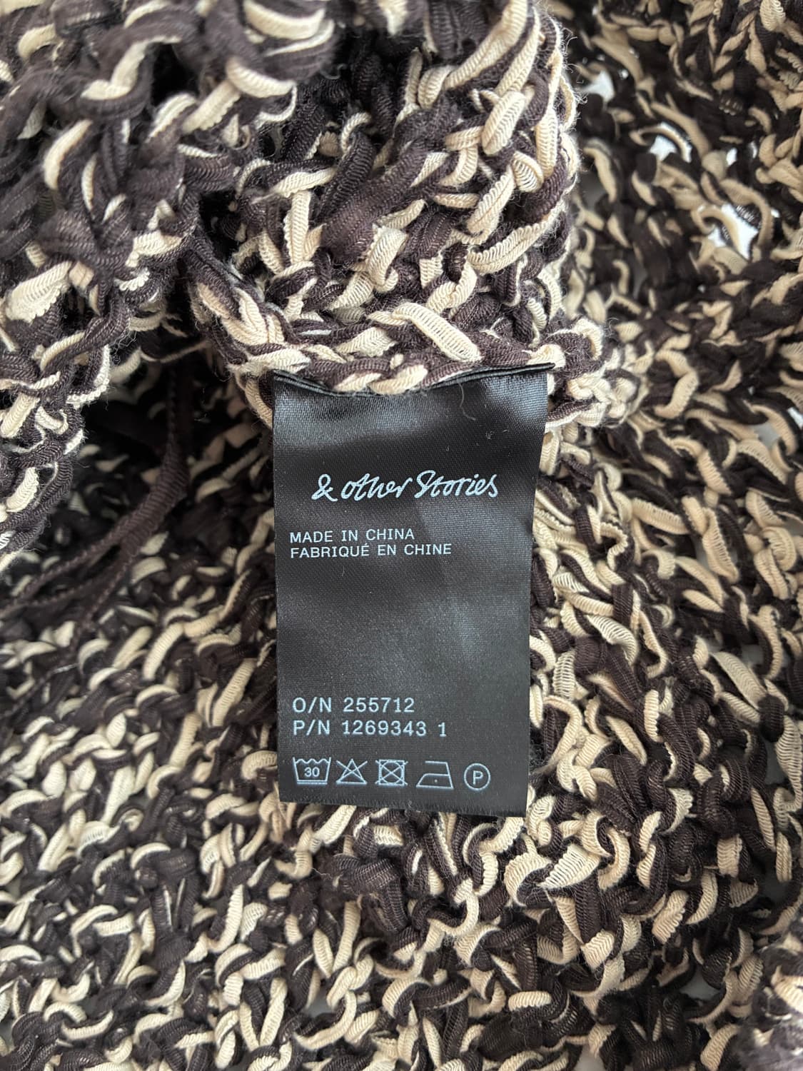 XS) 앤아더스토리즈 니트 슬리브리스 탑 베이지 상품이미지7