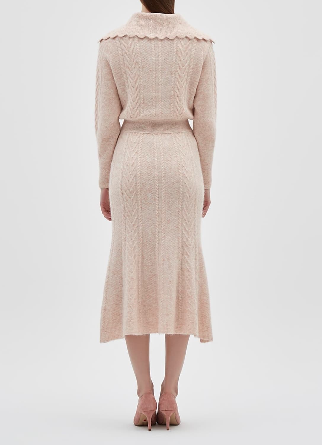 미샤 2022 와이드카라 울혼방 원피스 S사이즈 상품이미지2