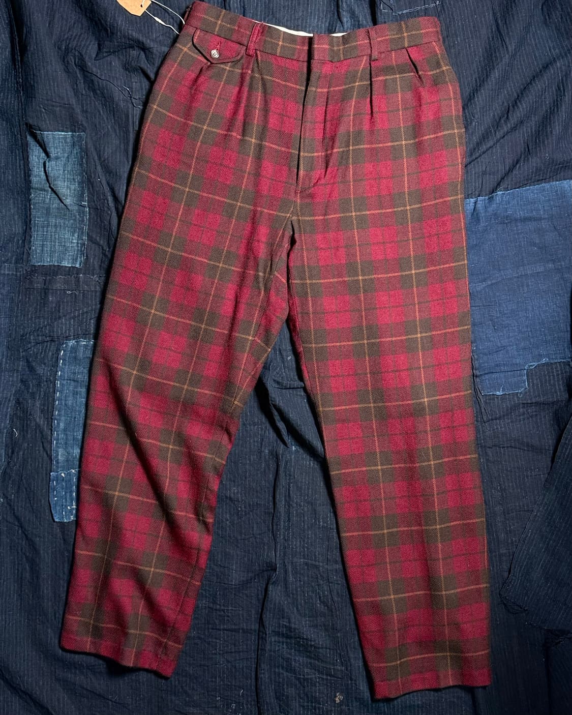 90‘s 폴로 랄프로렌 플래드 체크 울 팬츠 33 상품이미지1