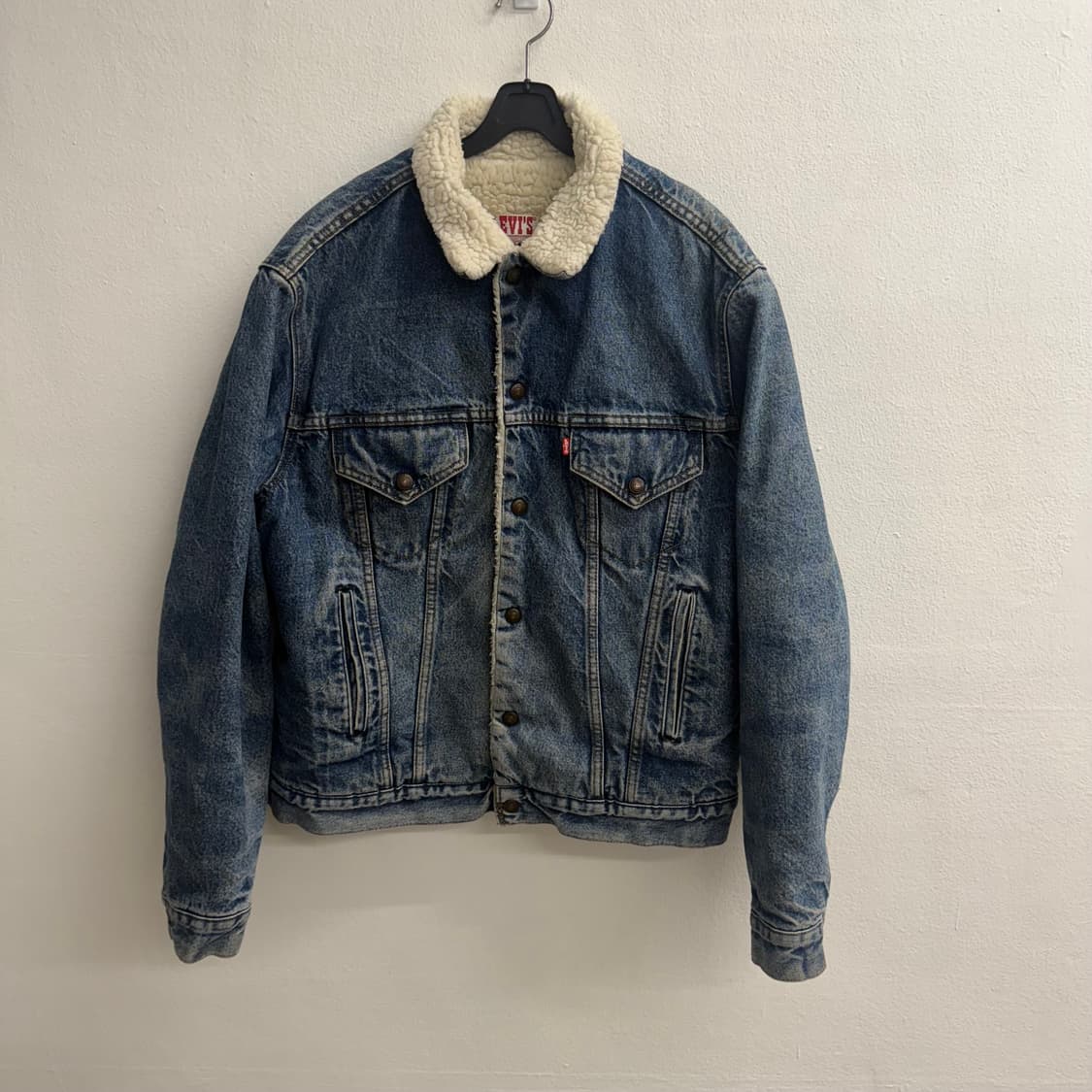 80s 리바이스 USA 쉐르파 트러커 데님 자켓L (42) 상품이미지1