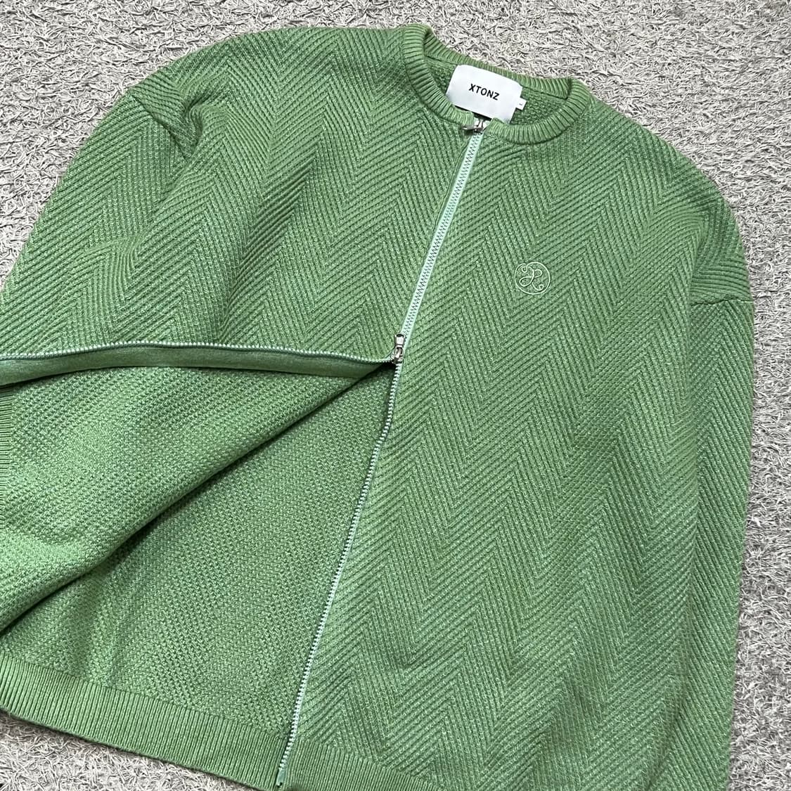 [100] Xtonz 니트집업 상품이미지1
