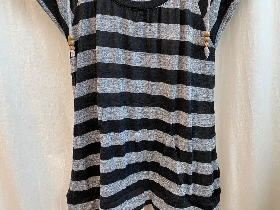 ESTACOT 스트라이프 반팔롱탑(M) 상품이미지3