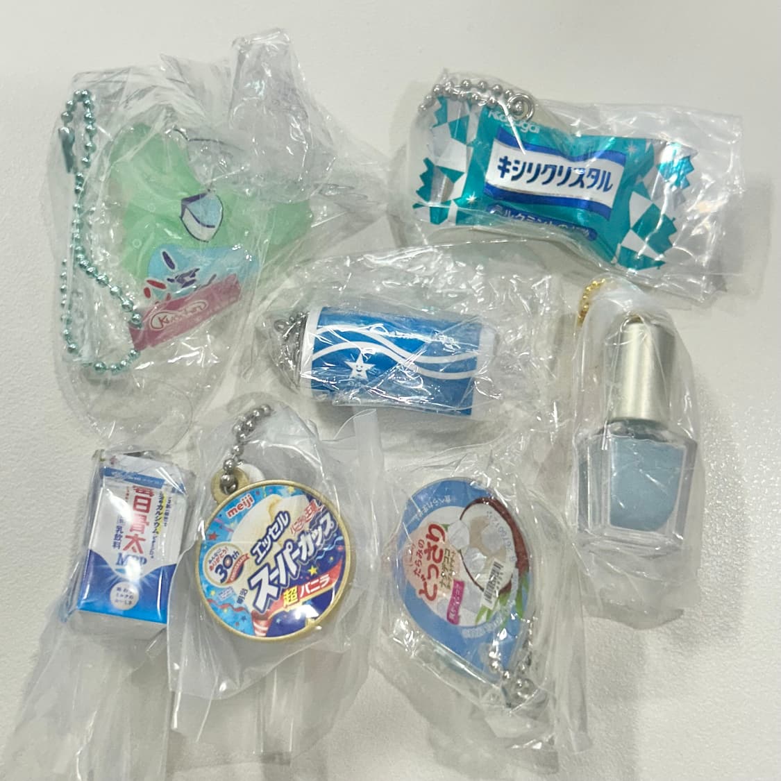 하늘색 과자 가챠 7개 일괄 상품이미지1