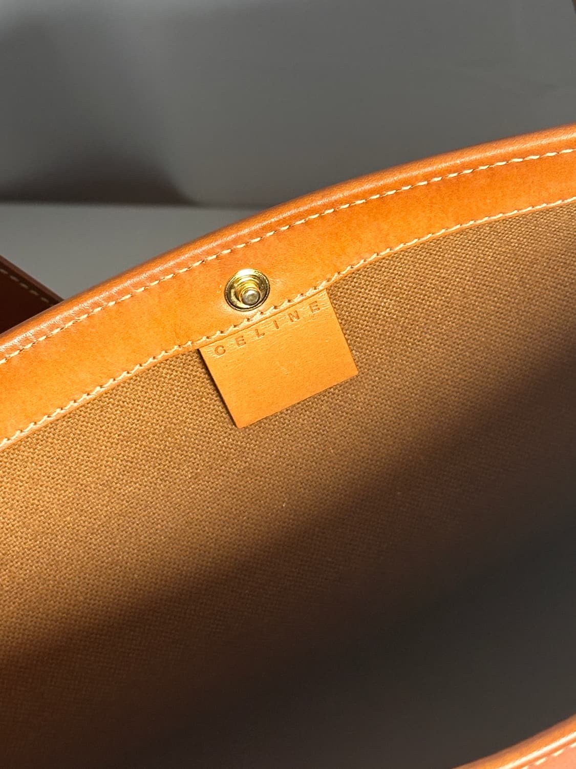 셀린느 마카담 브라운 PVC & 가죽 쇼퍼백 상품이미지7