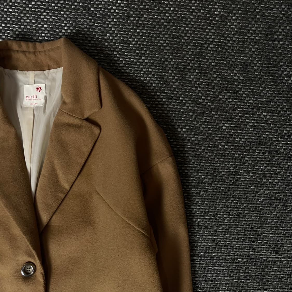 얼스뮤직앤이콜로지 베이지 싱글 코트 F 상품이미지3