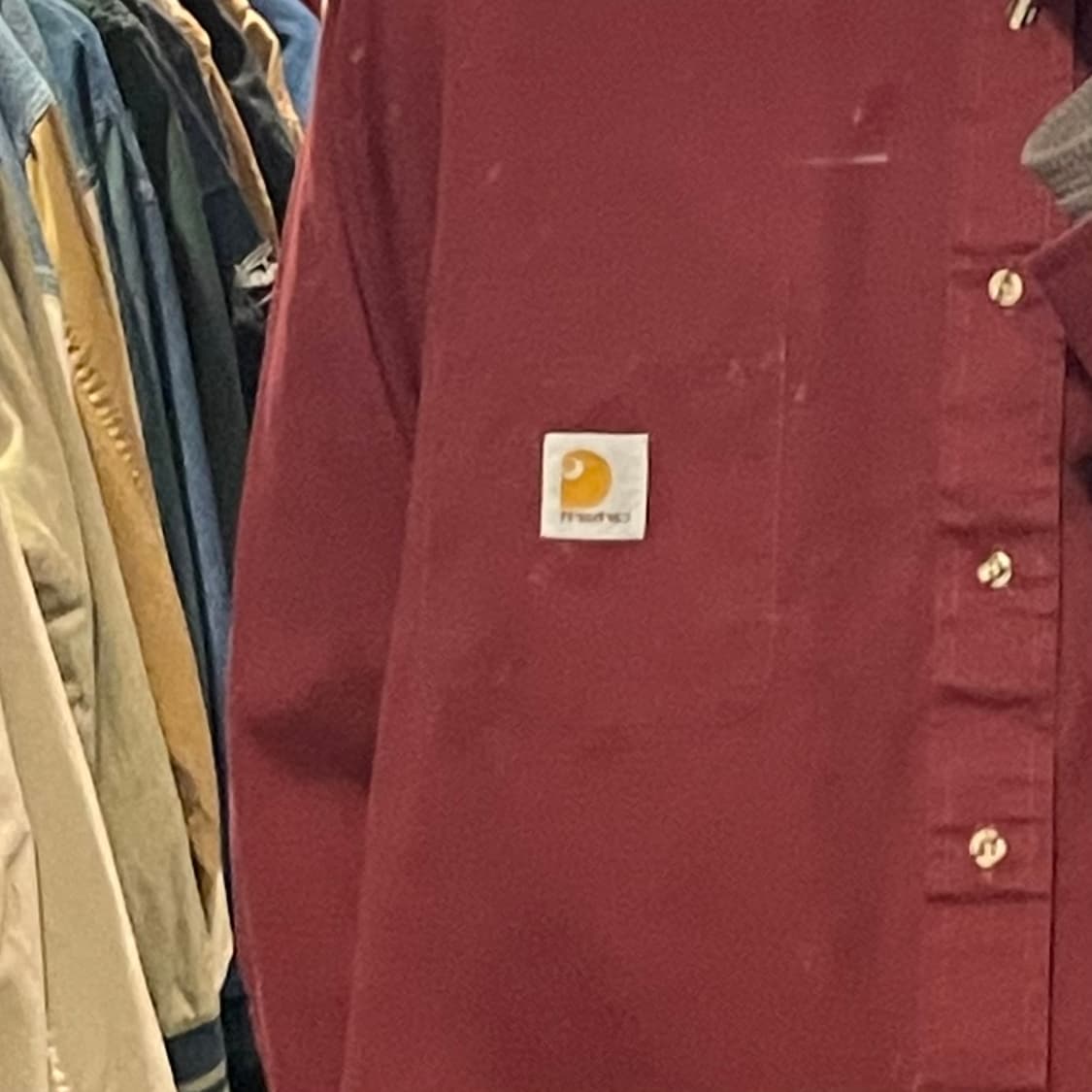 [IM] carhartt 칼하트 버건디 긴팔 셔츠 상품이미지6