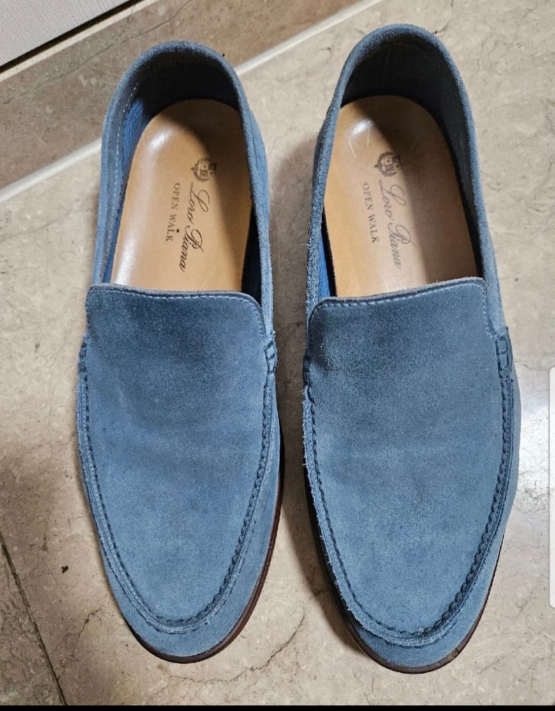 로로피아나 썸머워크 스웨이드 로퍼 남성 42 상품이미지1