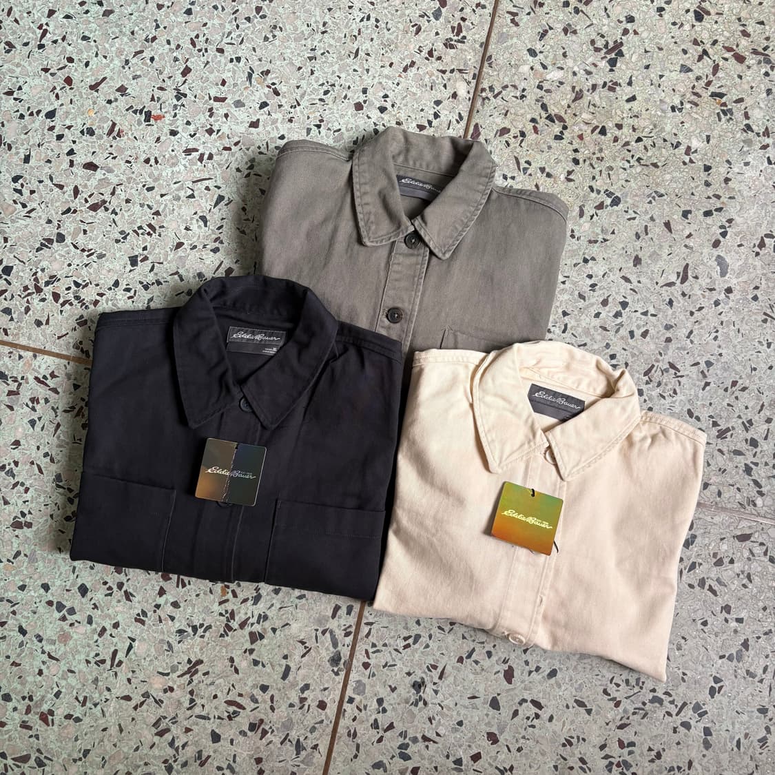 에디바우어 블랙 셔츠 자켓(택 보유) 상품이미지5