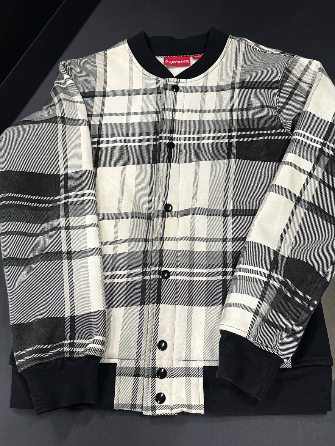 슈프림 14FW 플루이드 체크 바시티 상품이미지4