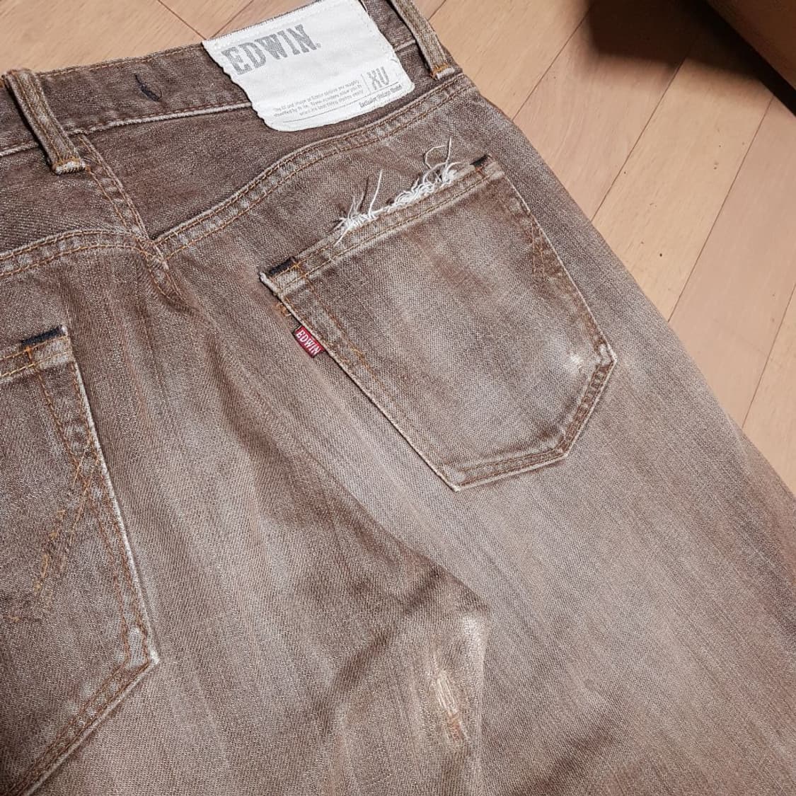 32 / 일본 에드윈 / 프리미엄 XV / 브라운데님/2광 상품이미지8
