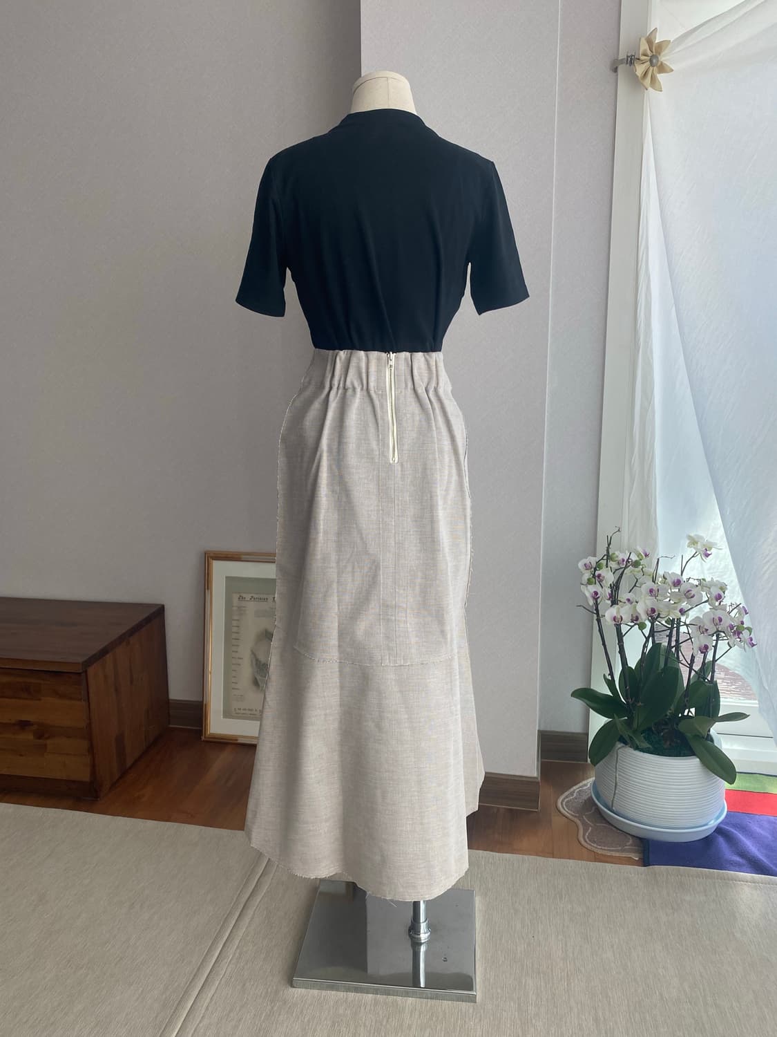 SIMPLICITE 리버시블 코튼 맥시스커트(26) 상품이미지3