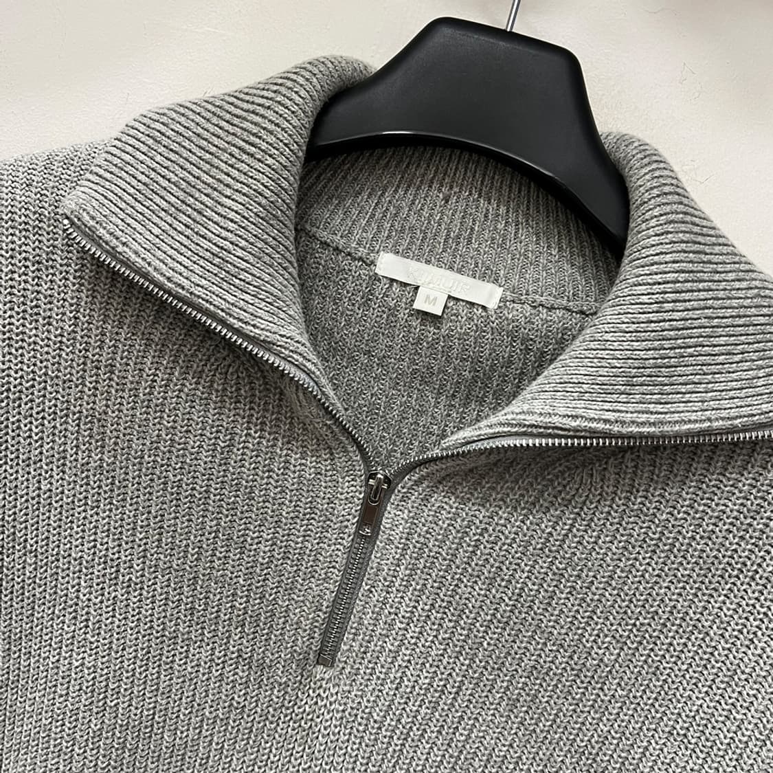 키뮤어 오버핏 워셔블 하프집업 니트 M 상품이미지3