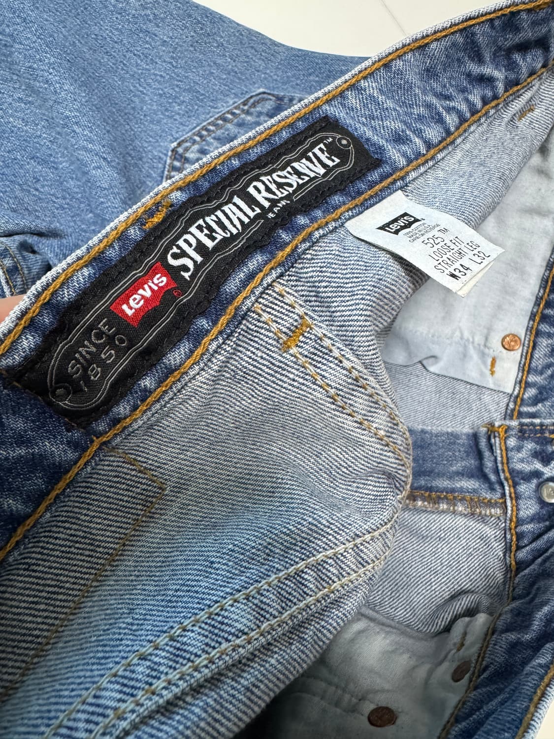 90s 리바이스 525 34/32 usa made 상품이미지4