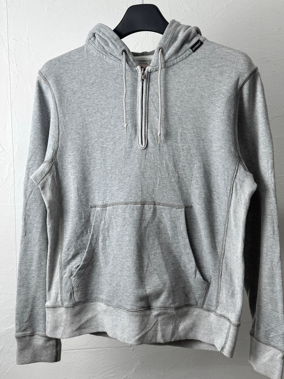 아비렉스 하프집업 후드티 상품이미지2