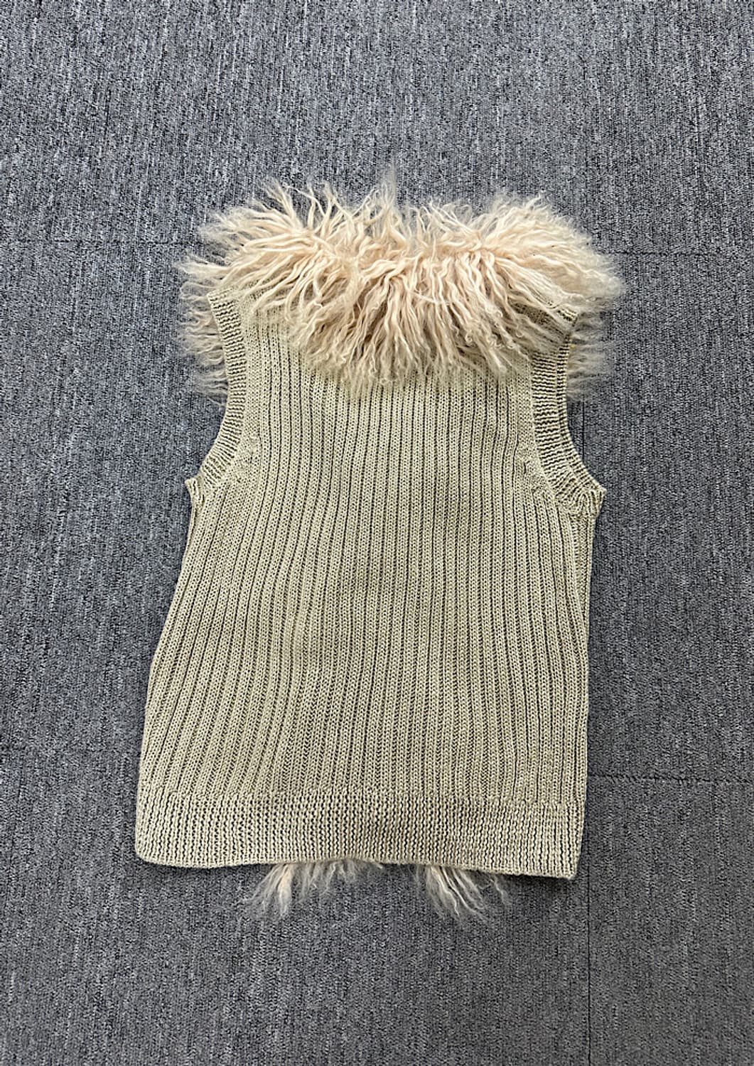 빈티지 퍼 조끼  상품이미지4