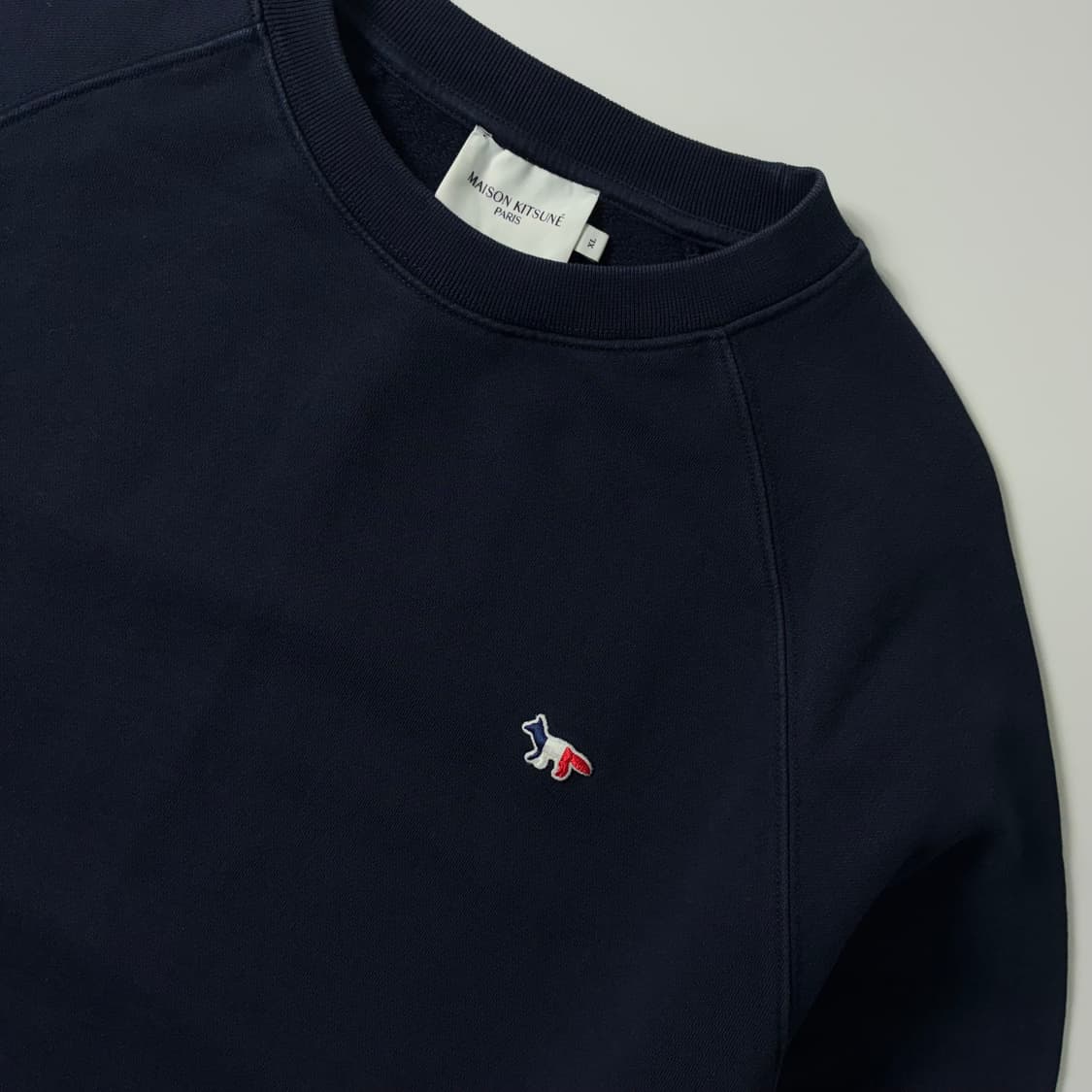 Maison kitsune  메종키츠네 코튼 트리컬러 폭스패치 맨투맨   상품이미지2