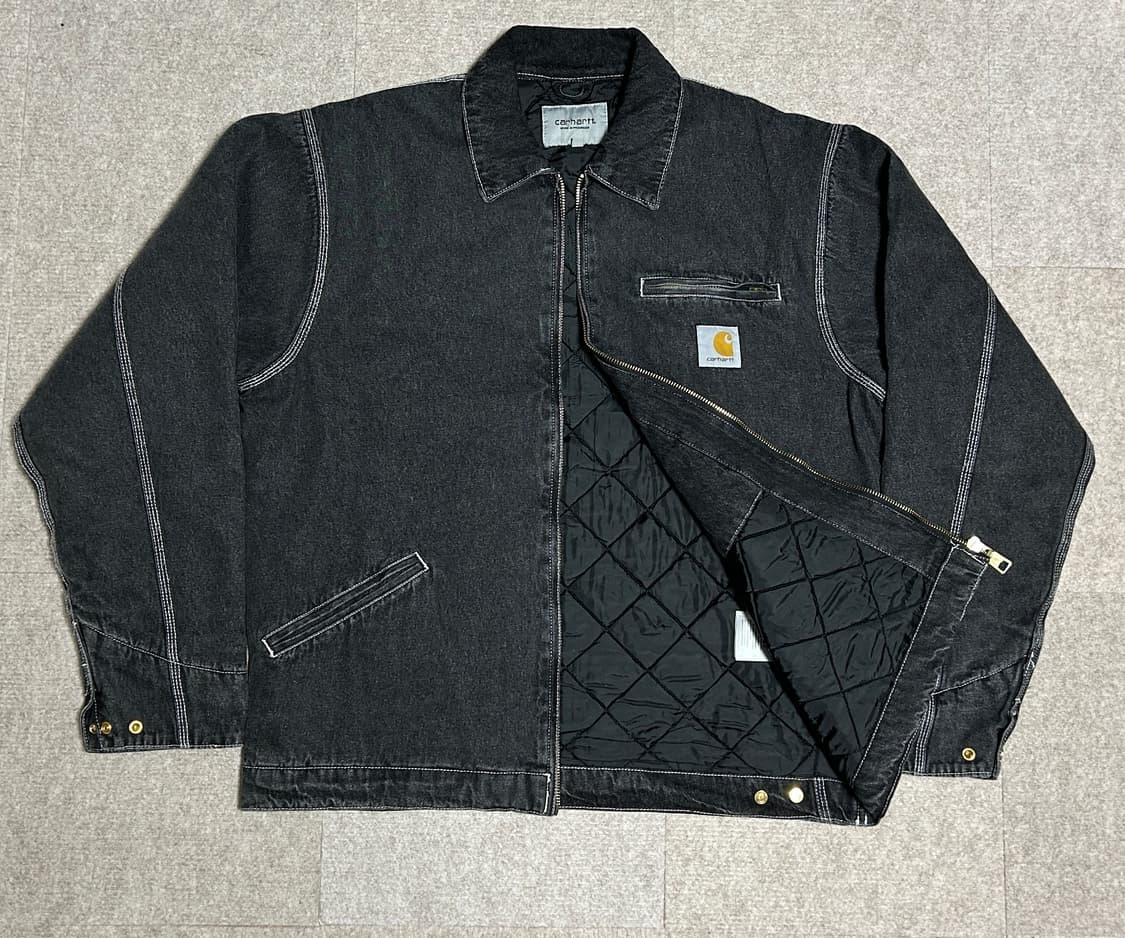 칼하트 WIP OG 산타페 자켓 블랙 퀼팅 자켓 상품이미지1