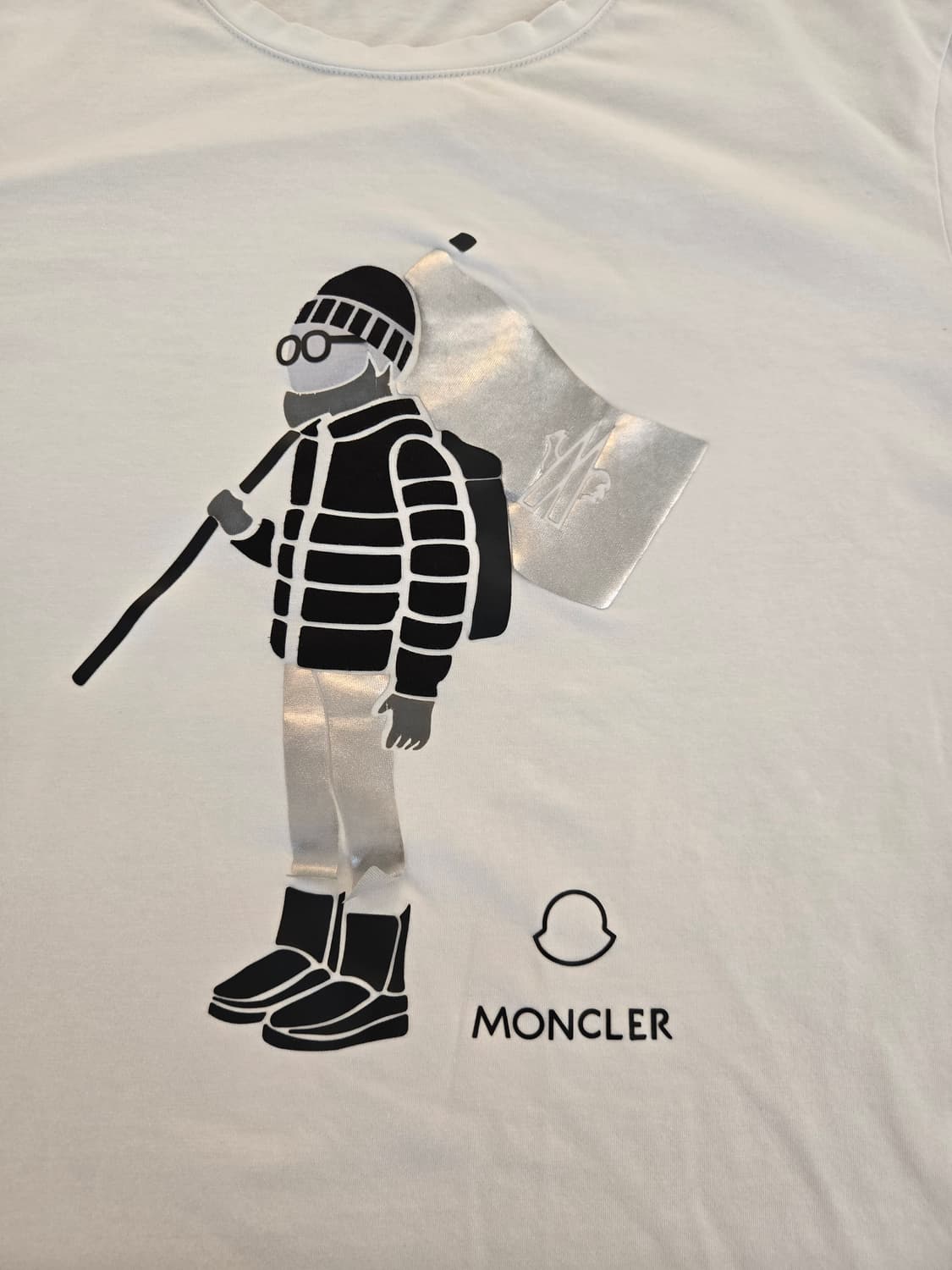 몽클레어 화이트 캐릭터 반팔 티셔츠 L 상품이미지6