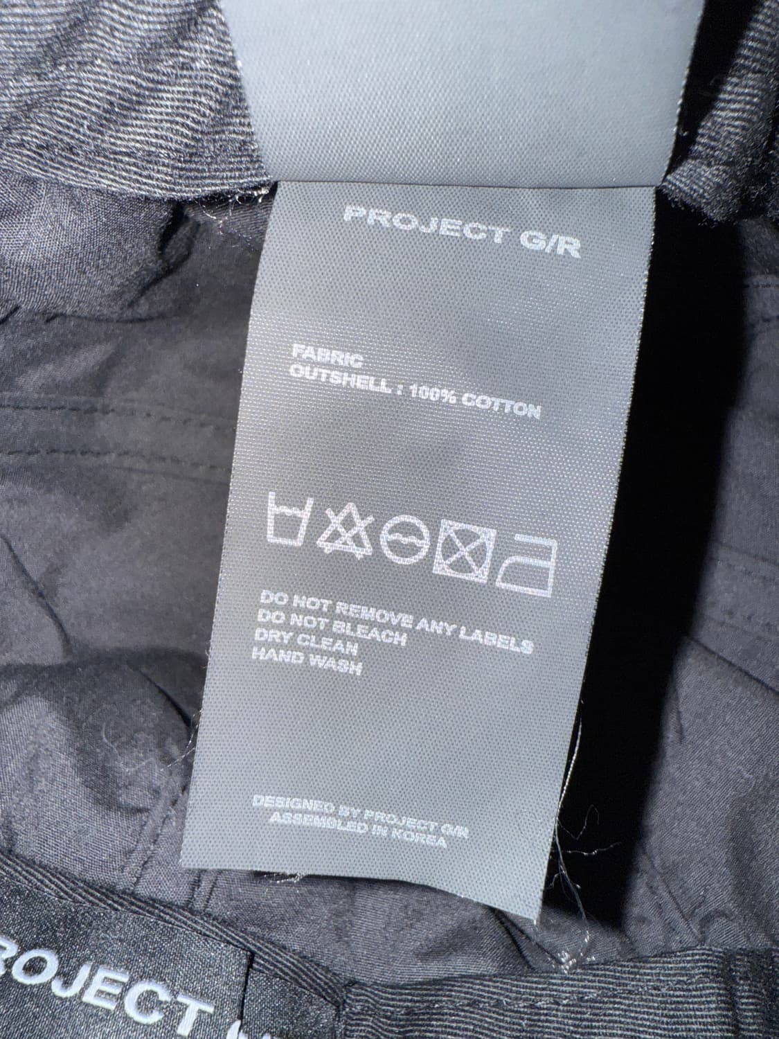 프로젝트 G/R 메탈릭 로고 캡 블랙 상품이미지7