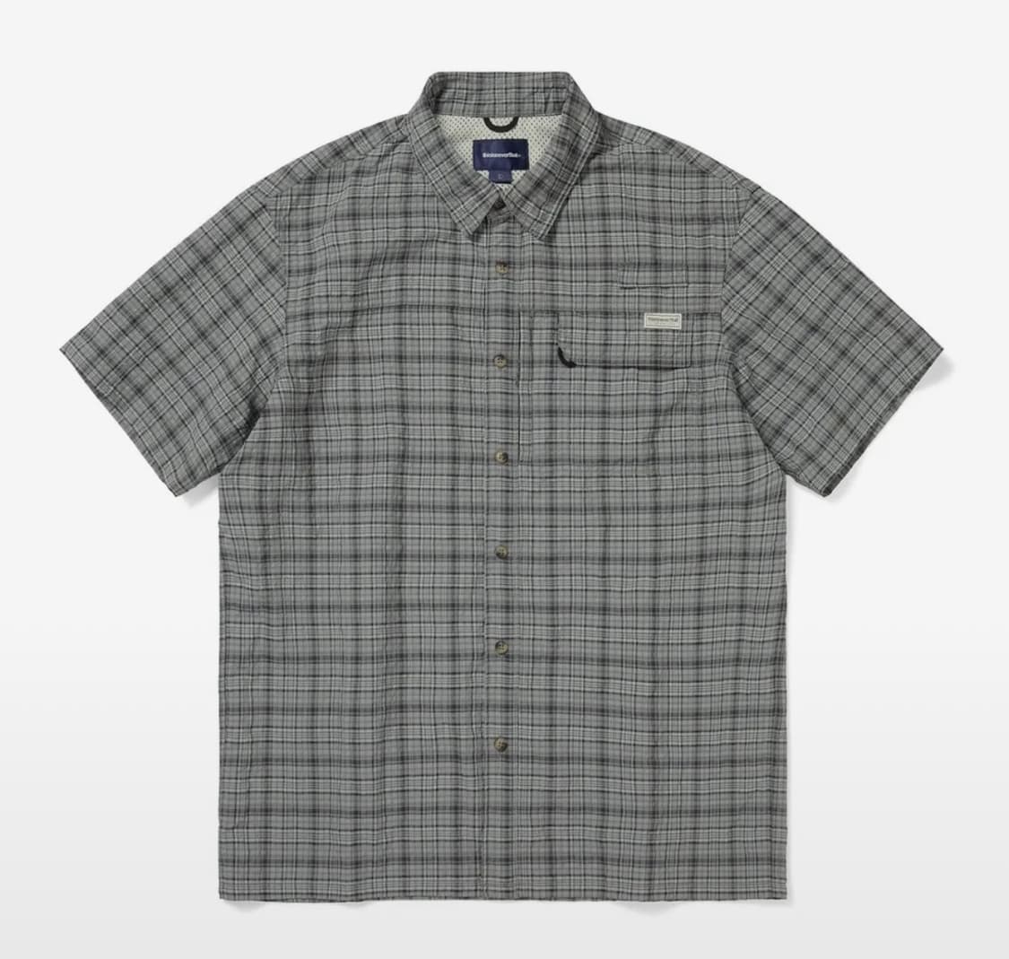 디스이즈네버댓 Plaid S/S Fishing Shirt Sage 상품이미지2
