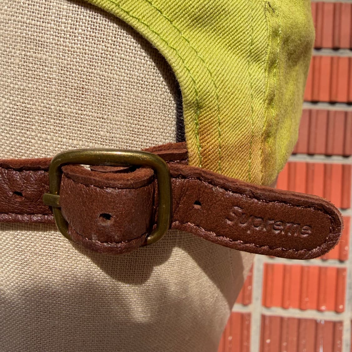 Supreme Camp Cap Lime  상품이미지4