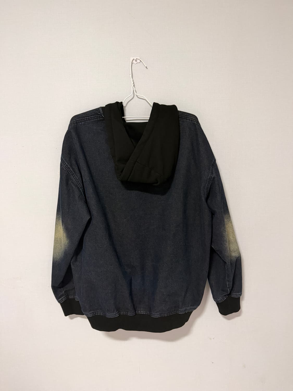 엑스톤즈 빈티지 워싱 스타 데님 후드집업 상품이미지2