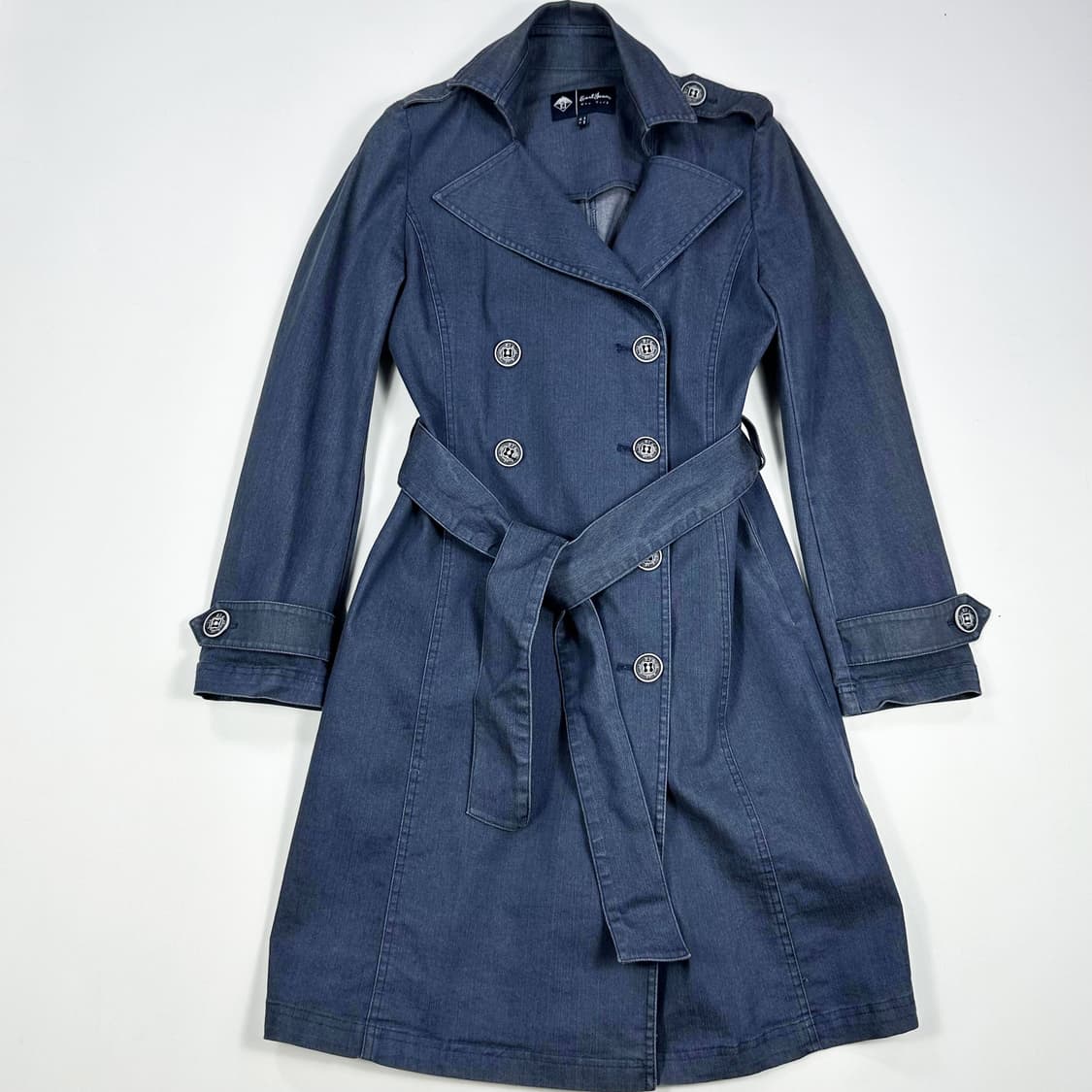 얼진 EJ 데님 워싱 트렌치코트 자켓 (S 여성추천) 상품이미지2