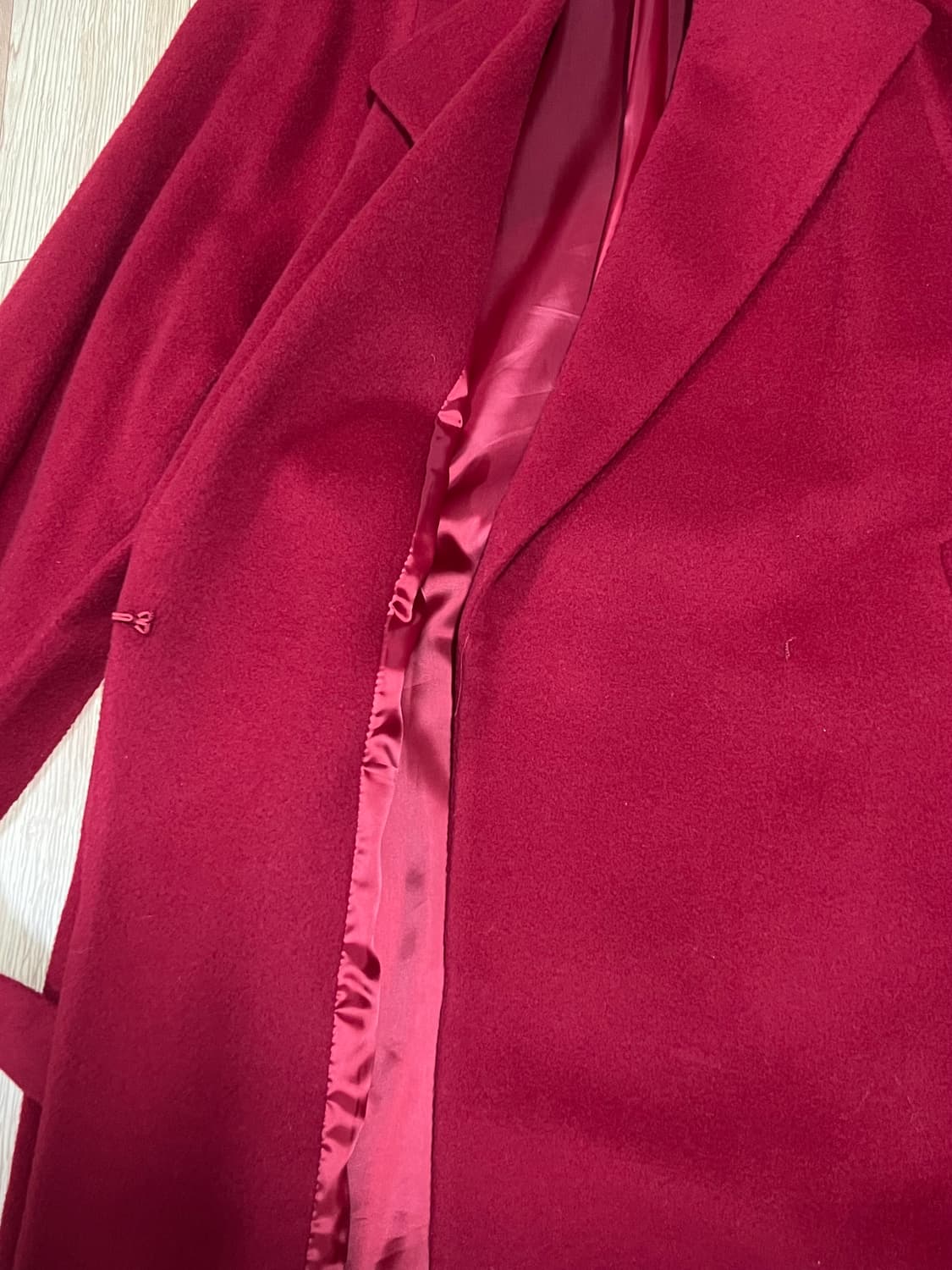 푸시버튼 울캐시 코트 상품이미지4