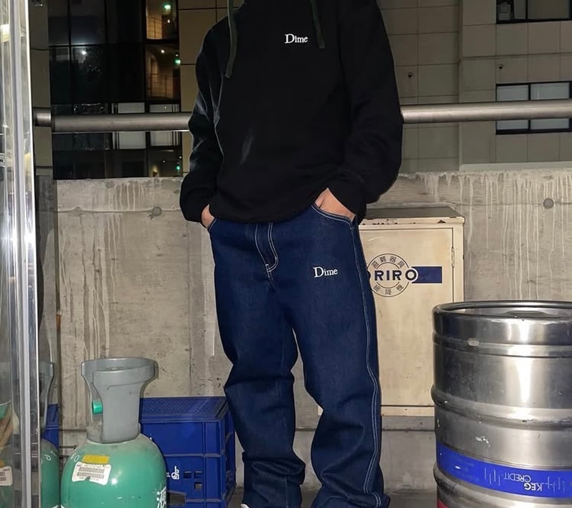 Dime 다임 스케이트보드 클래식 데님진 인디고블루 M 상품이미지7