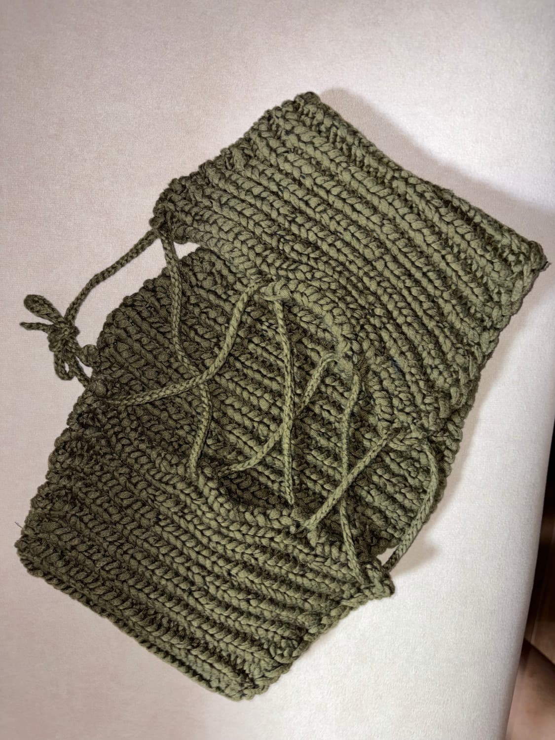 (더스트백0) 팔로마울 탑 니트 카키 상품이미지6