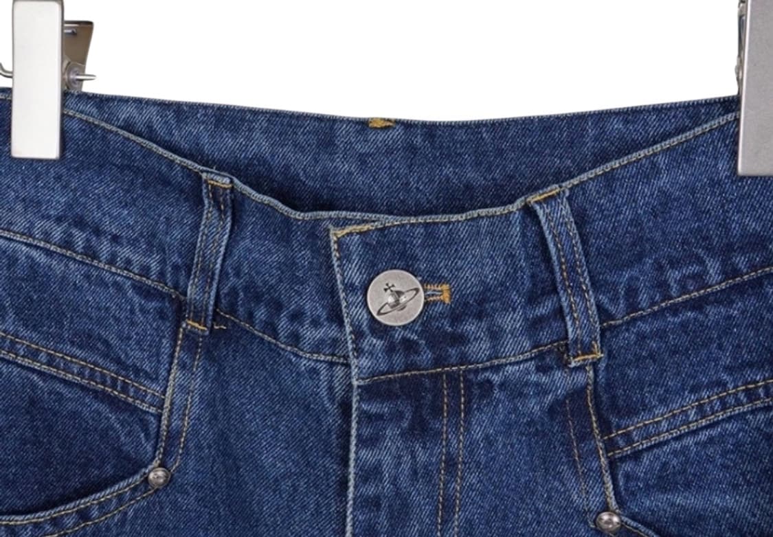 비비안 자수 로고 데님 팬츠 상품이미지4