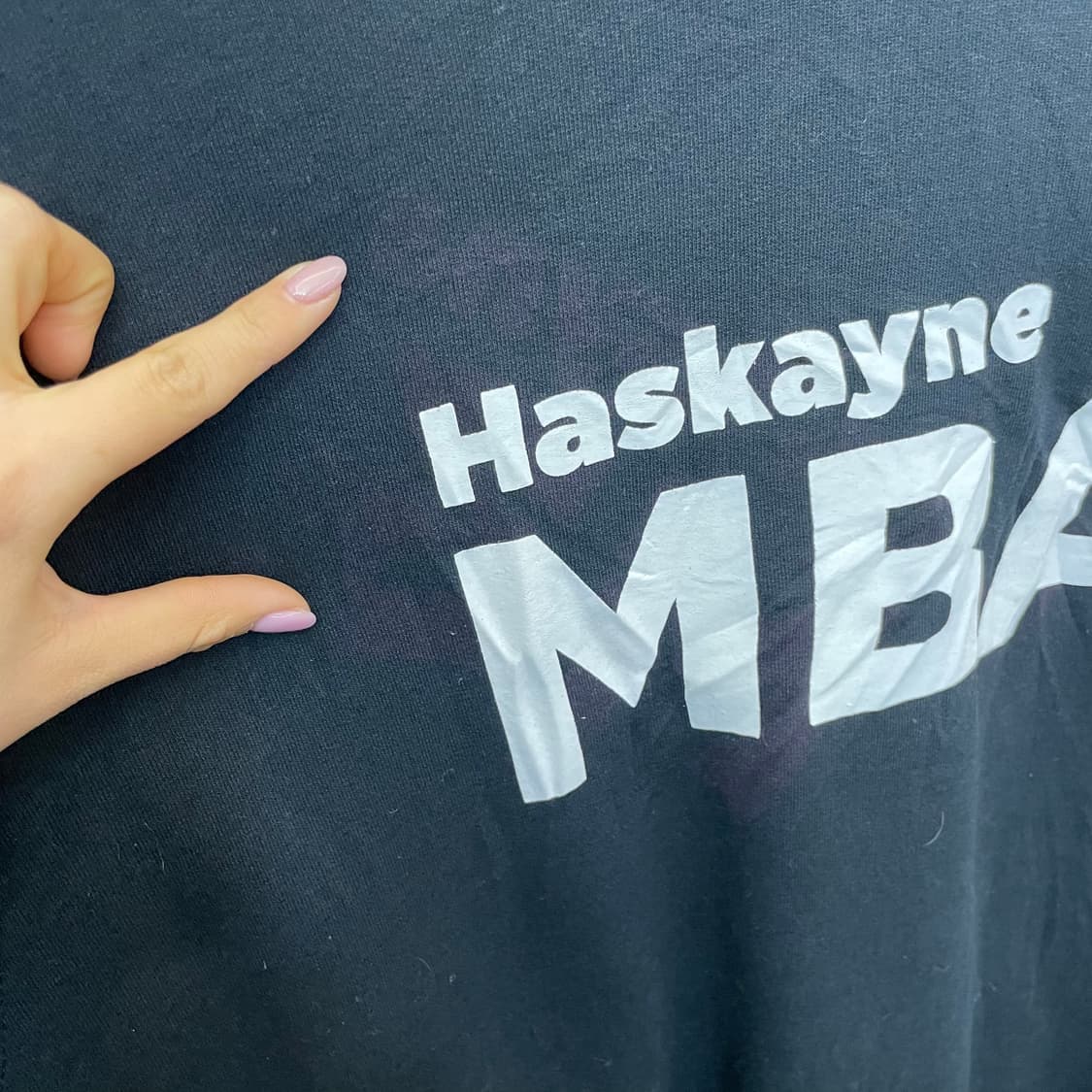 빈티지 블랙 프린팅 기모 맨투맨 L 상품이미지4