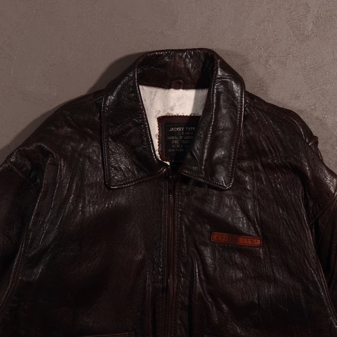 아비렉스 TYPE G-1 플라이트 레더자켓 상품이미지2