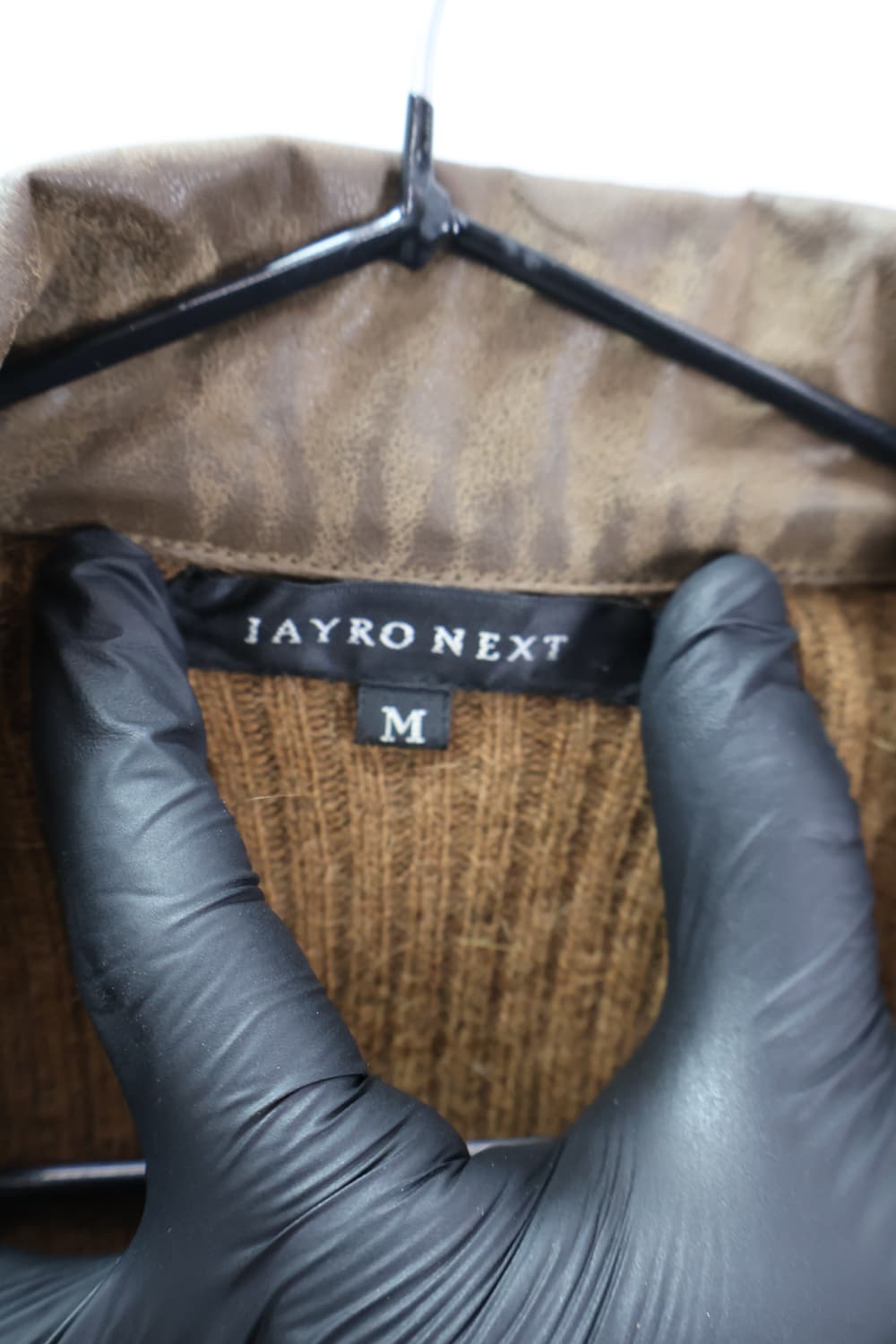 Jpn Brown Wool Knit Shirts 상품이미지4