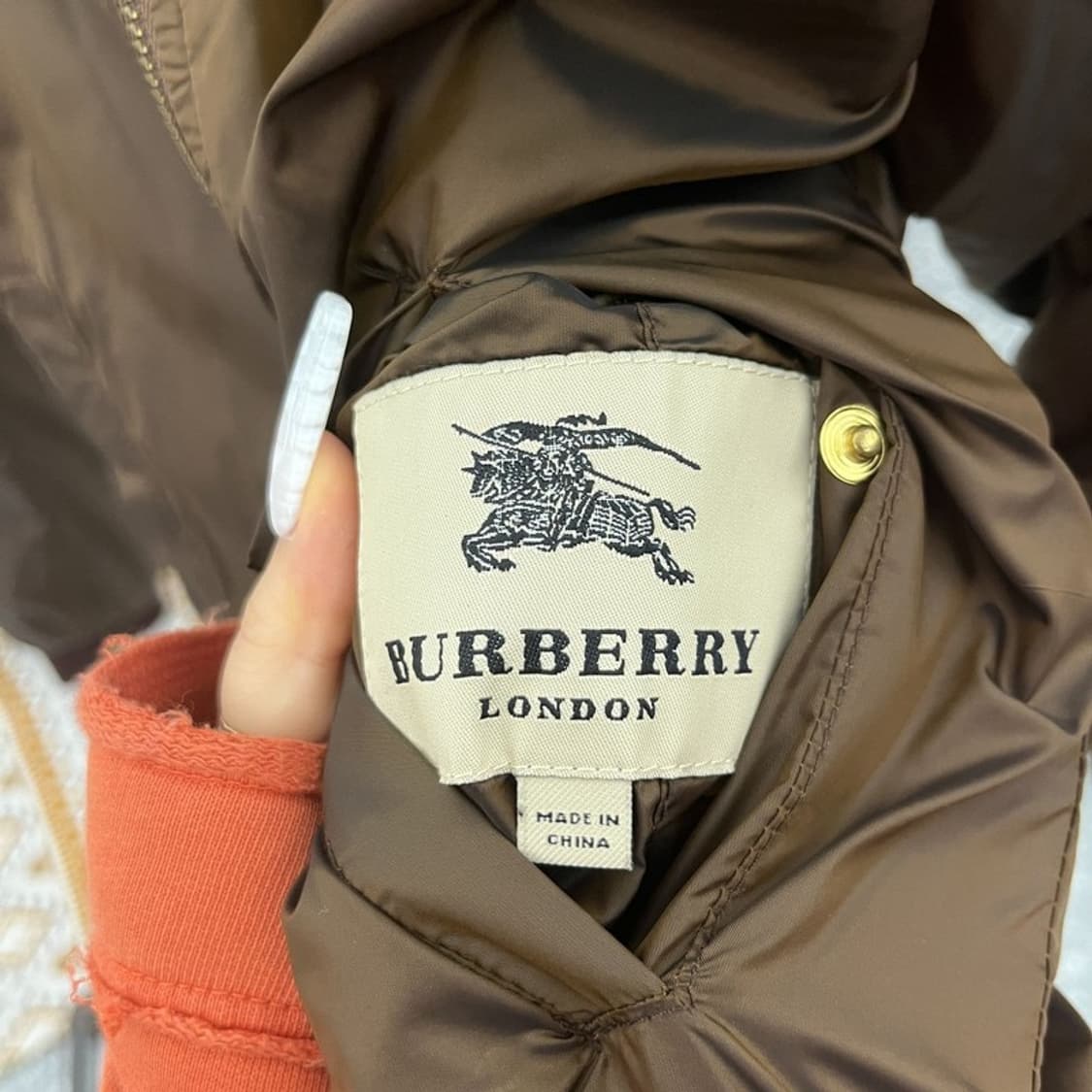 버버리 올드스쿨 레트로 리버시블 블루종 자켓 50 C10709 상품이미지7