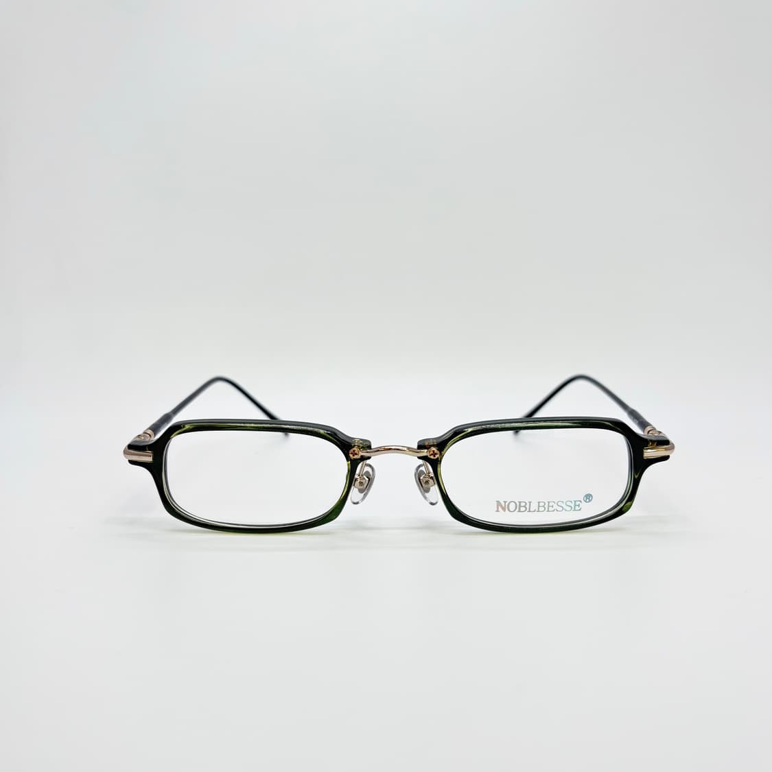 NOBLBESSE 그린 스퀘어 빈티지 뿔테 상품이미지3