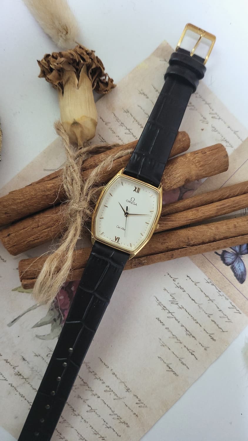 정품 오메가 드빌 남여공용 옥타곤 쿼츠시계 상품이미지2