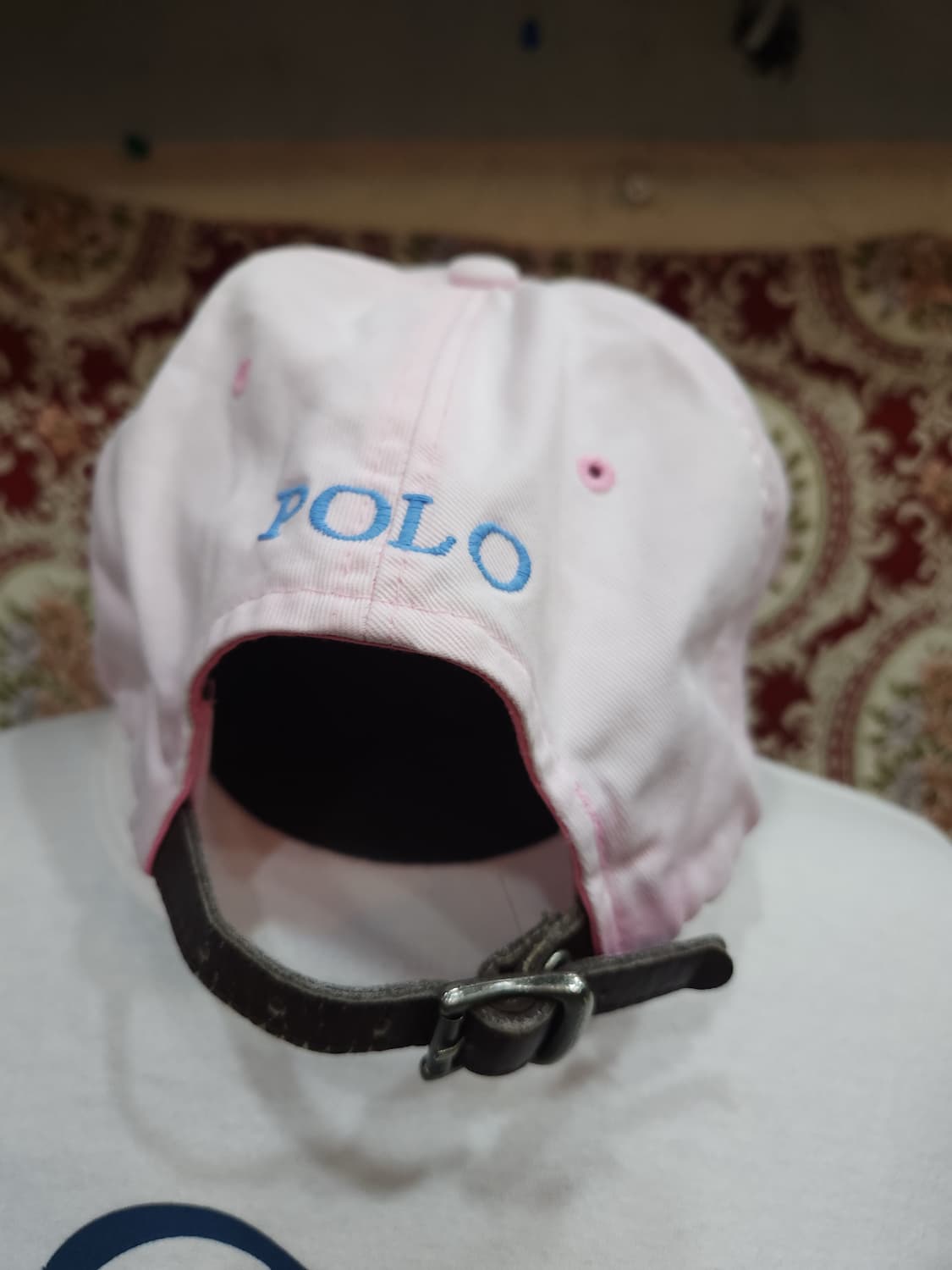 폴로 랄프로렌 연핑크 가죽스트랩 볼캡

 상품이미지5