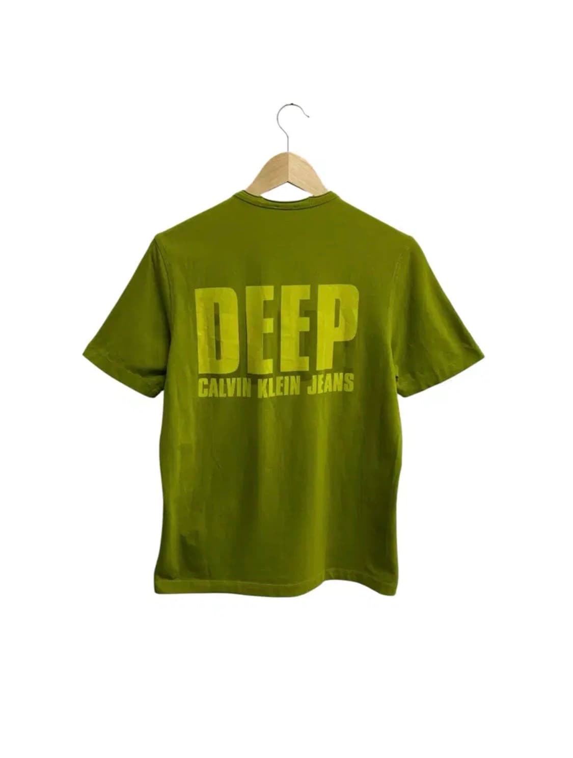 CK캘빈클라인 그린 헨리넥 슬리브 반팔 티셔츠 M-L 상품이미지4