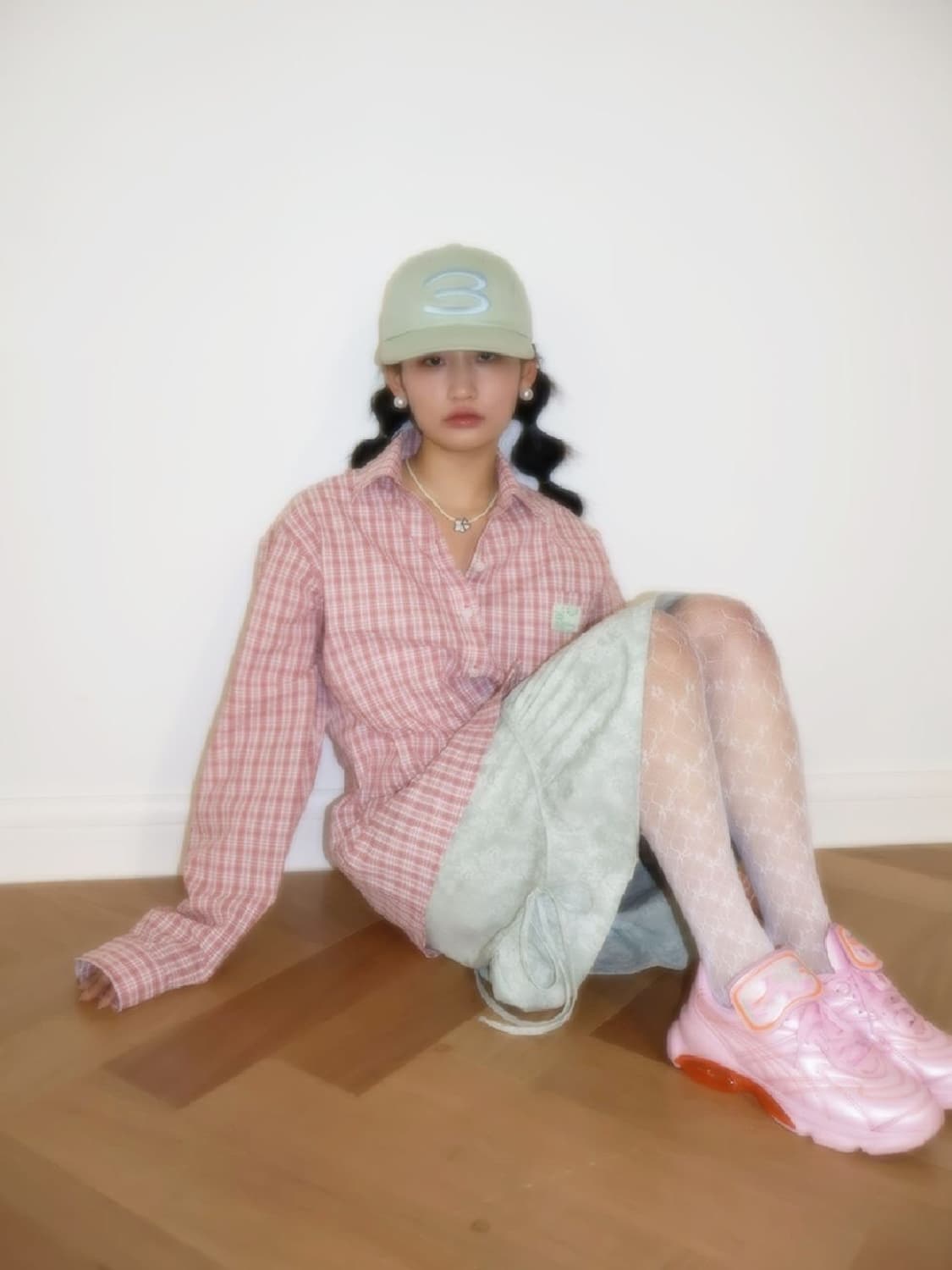 콜로신스 Interlaken Check Shirt Salmon 상품이미지1