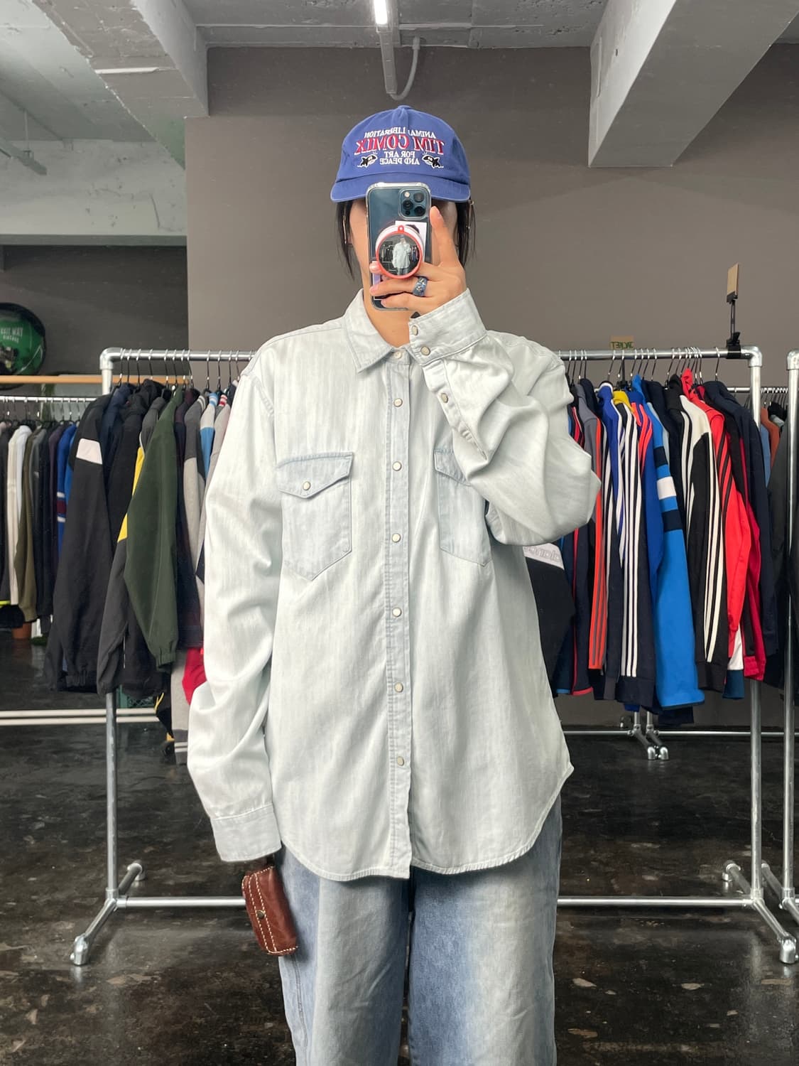 GAP 연청 데님 셔츠 상품이미지3