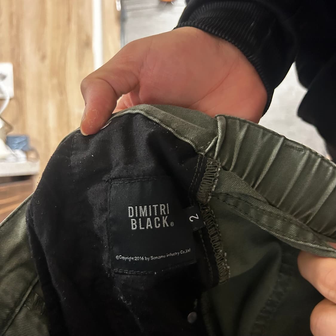 디미트리블랙 올리브 더블니 카펜터 팬츠 2 상품이미지4