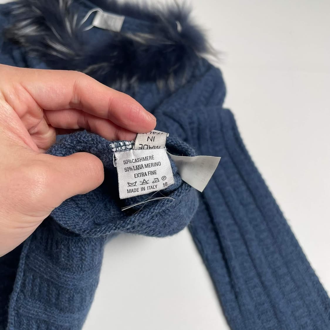 i licci 퍼 디테일 캐시미어 블렌드 니트 (italy)   상품이미지6