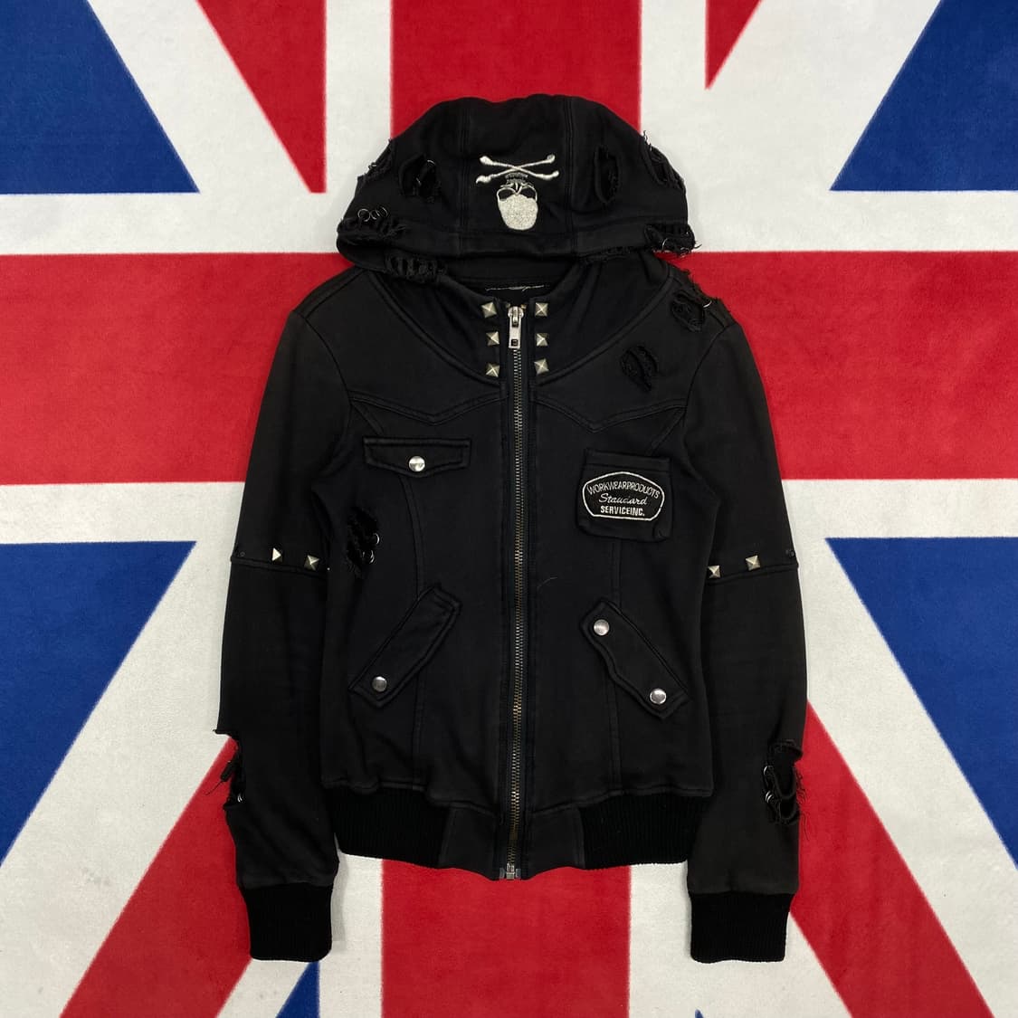 빈티지 y2k 디스 후드집업 실측 여성 44-55 상품이미지1