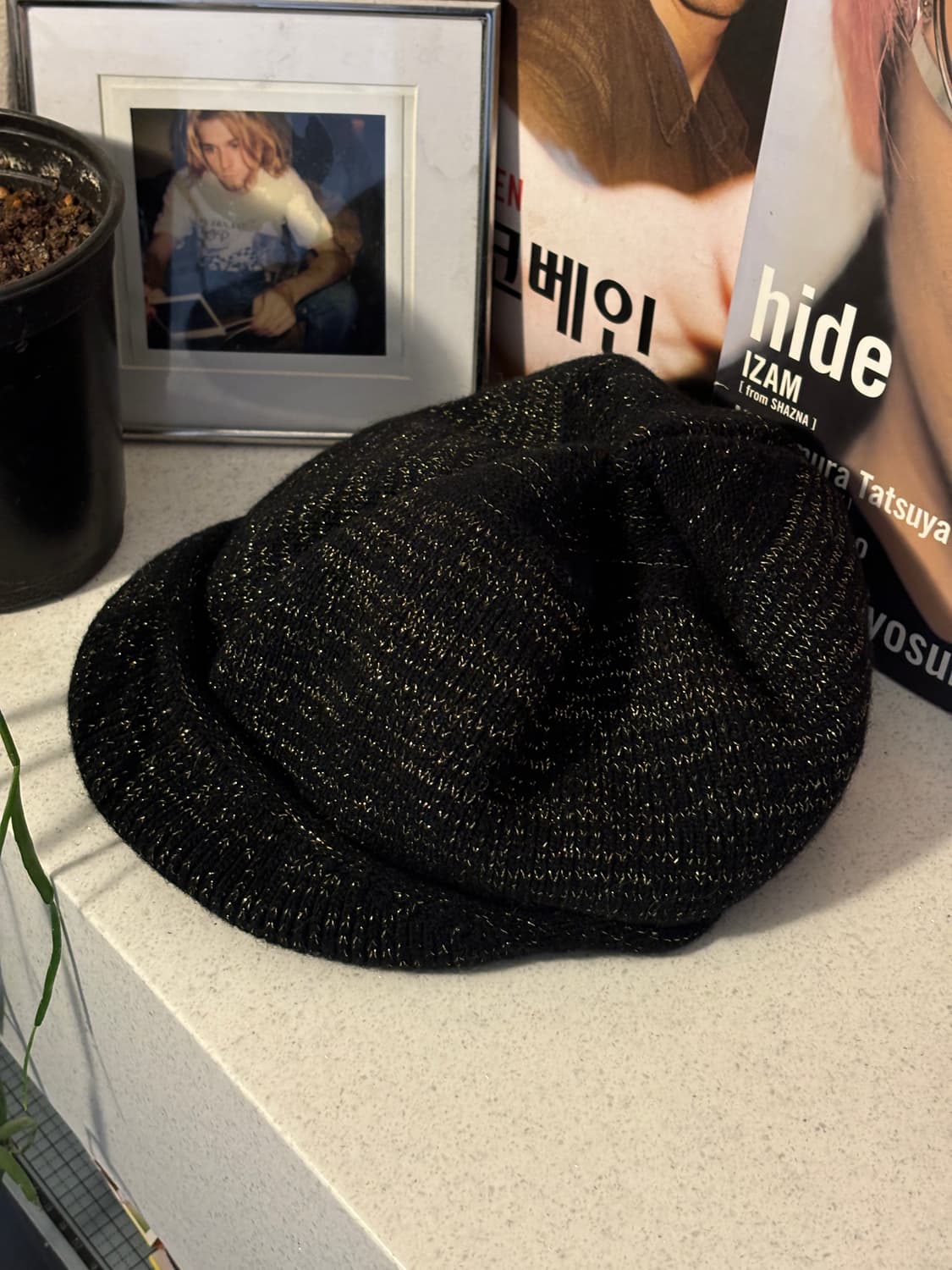 Ca4la 글리터 니트캡 상품이미지1